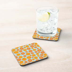 Orange Fruit Pattern Coaster