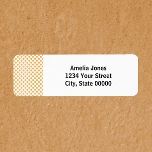 Orange Fruit Pattern Personalize Return Address