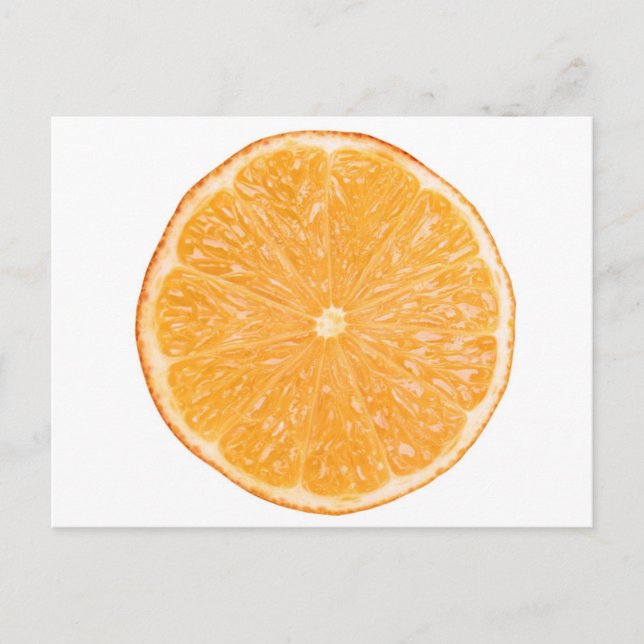 Orange fruit slice postcard (Front)