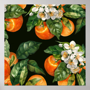 orange fruit wall art