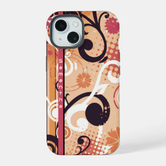Orange Frutiger Metro Floral