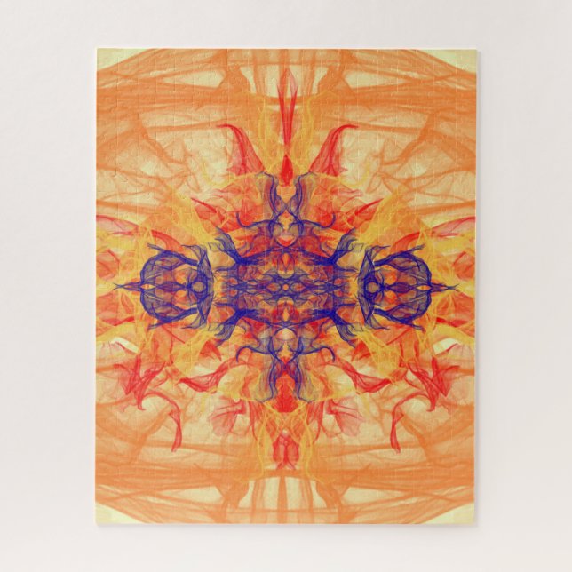 ORANGE FUMÉE - Art Fractal - Puzzle Jigsaw (Vertical)