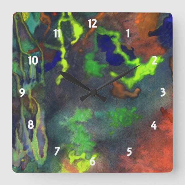 Orange Fusion Custom Clock (Front)