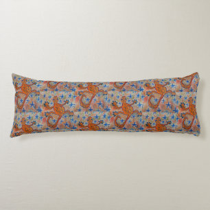 Orange Gecko Body Pillow