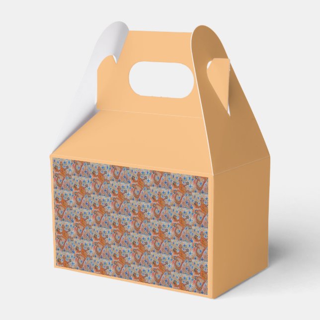 Orange Gecko Favor Box (Front Side)