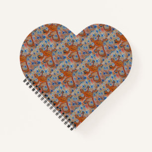 Orange Gecko Heart Notebook