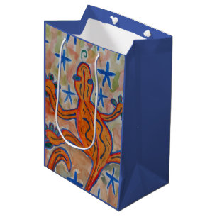 Orange Gecko Medium Gift Bag