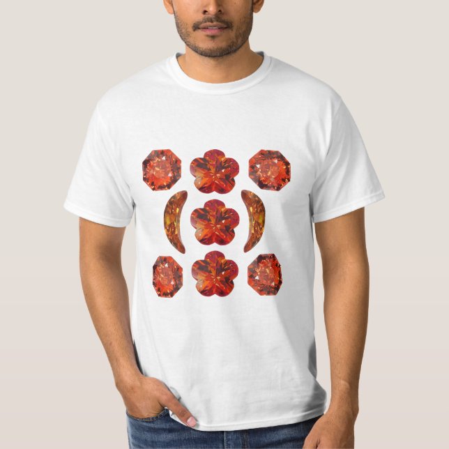 Orange Gemstone Art. T-Shirt (Front)