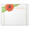 Orange Gerber Daisy Ribbon Personalized Notepad