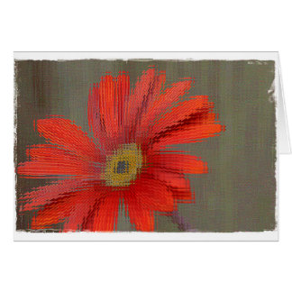 Orange Gerbera blank card