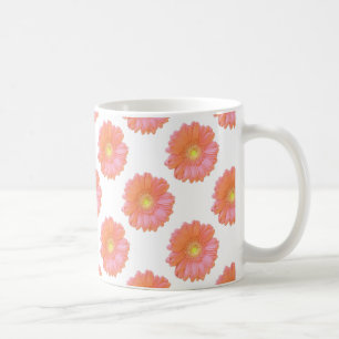 Orange gerbera daisy coffee mug