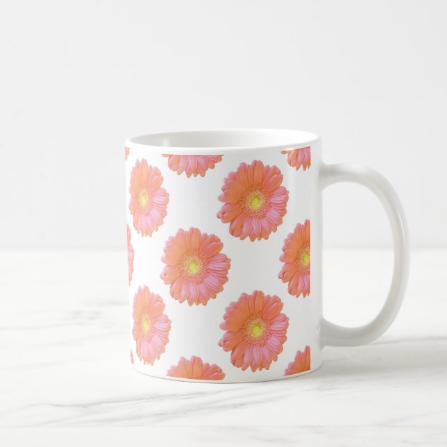 Orange gerbera daisy coffee mug (Right)