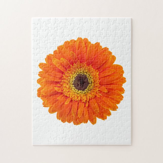 Orange Gerbera Daisy Jigsaw Puzzle (Vertical)