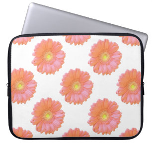 Orange gerbera daisy laptop sleeve