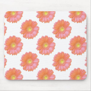 Orange gerbera daisy mouse pad