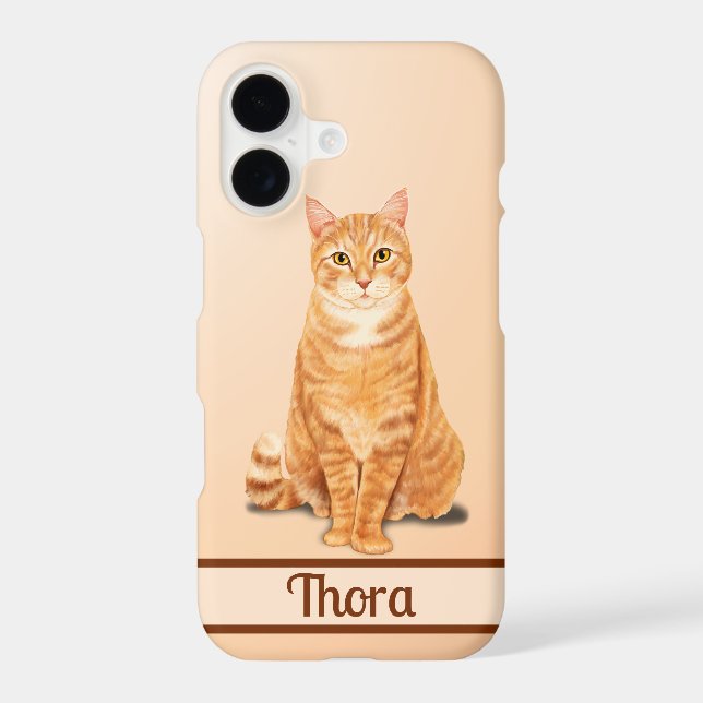 Orange Ginger Tabby Cat Personalized (Verso)