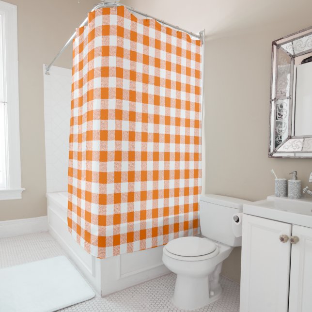 orange gingham check (In Situ)