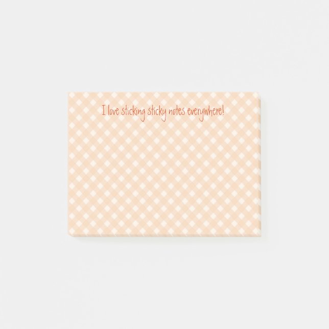 orange gingham notes (Front)