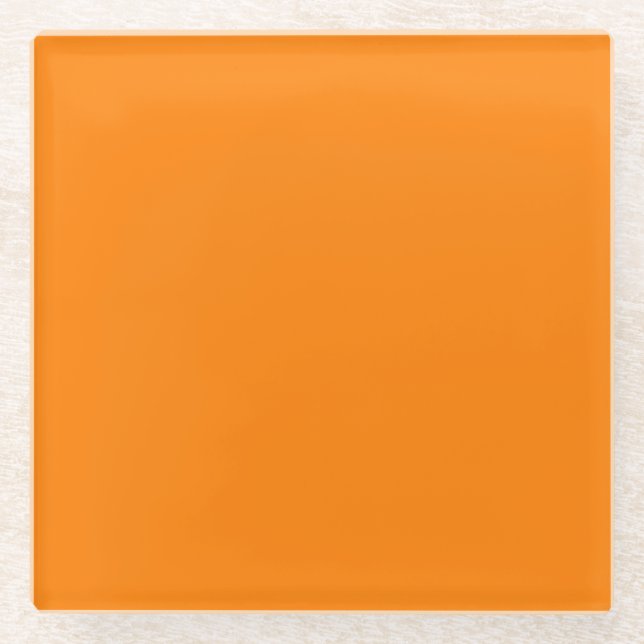 Orange Glass Coaster (Front)