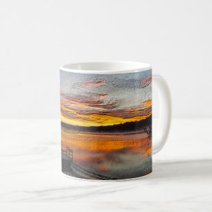 Orange Glory Morning Painterly Coffee Mug