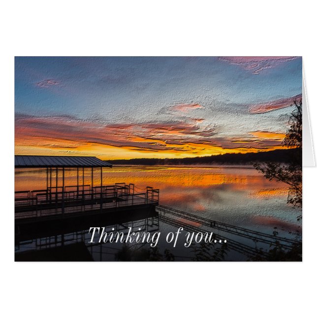 Orange Glory Morning Painterly Thinking Of You (Front Horizontal)