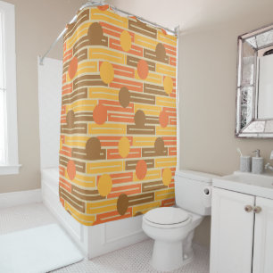 Orange, Gold, Brown Rectangles and Circles