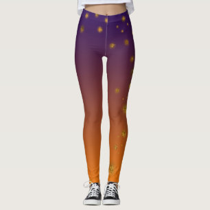 Orange Gold Custom Leggings