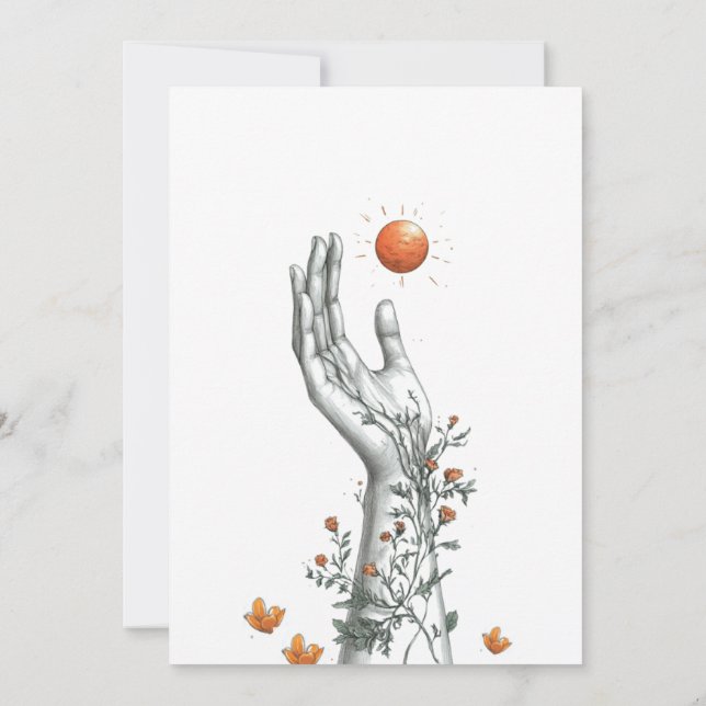 orange grad party invitation (Back)