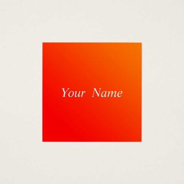 orange gradient business card (Front)