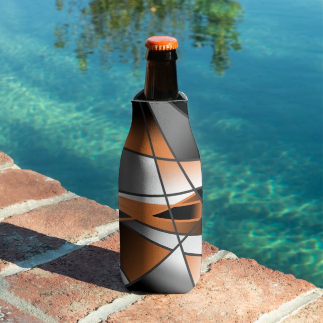 Orange Gradient Colour Fill Mechanical Design  Bottle Cooler (In Situ Pool)