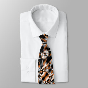 Orange Gradient Colour Fill Mechanical Design Tie