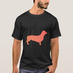 Orange Gradient Dachshund T-Shirt