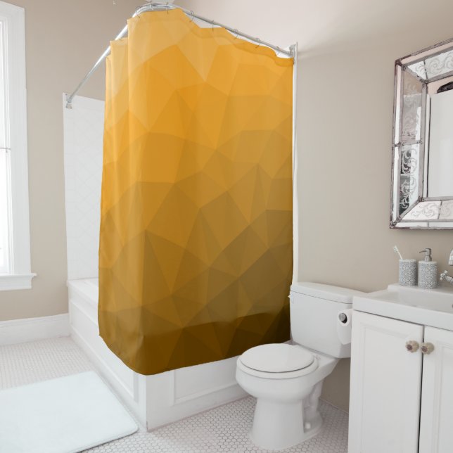 Orange gradient geometric mesh pattern (In Situ)