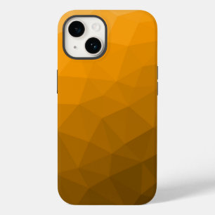 Orange gradient geometric mesh pattern Case-Mate iPhone 14 case