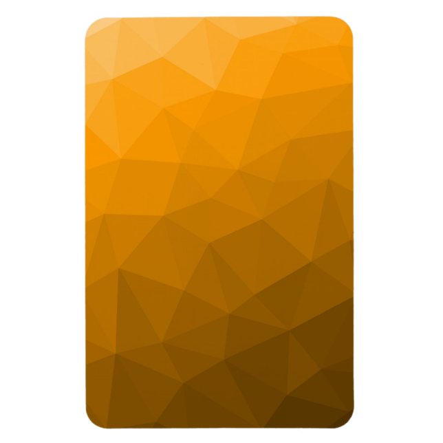 Orange gradient geometric mesh pattern magnet (Vertical)