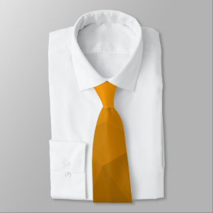 Orange gradient geometric mesh pattern tie