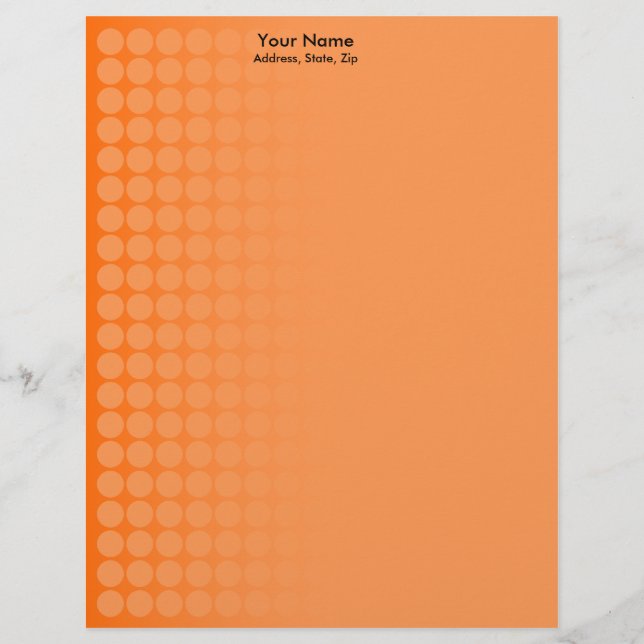 Orange gradient spots 2 letterhead (Front)