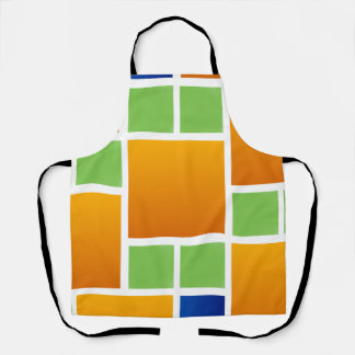 Orange Gradient Squares  Apron