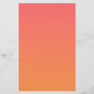 Orange Gradient Stationery