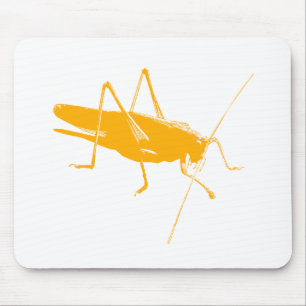 Orange Grasshopper Mouse Pad