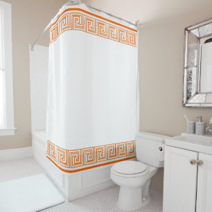Orange Grecian Frieze Design