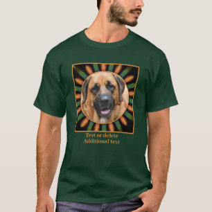 Orange Green Abstract Frame Create Your Own Photo T-Shirt