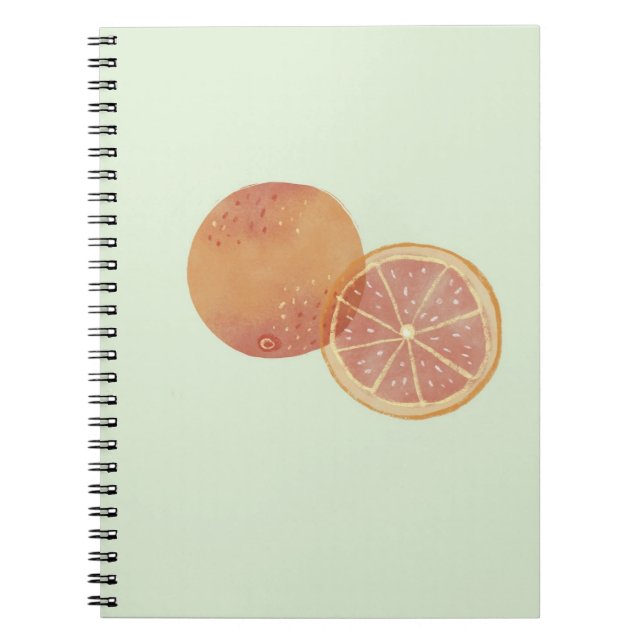 Orange Green Aesthetic Notebook (Front)