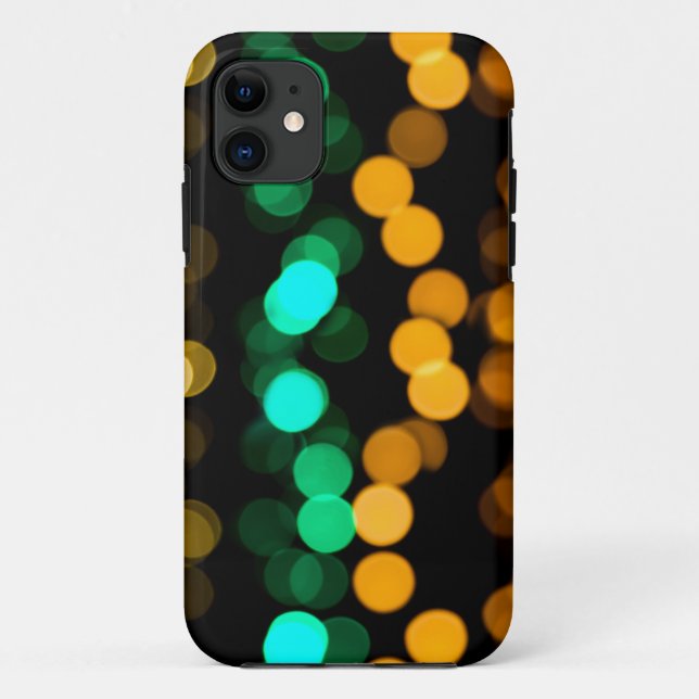 Orange Green and Yellow Blurry Lights Case-Mate iPhone Case (Back)