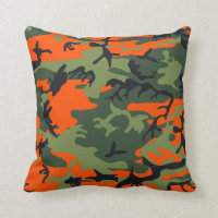Orange, Green, Black Camo Camouflage