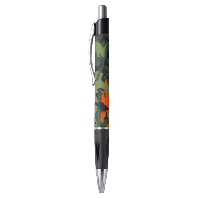 Orange Green Camouflage Pen (Top (Vertical))