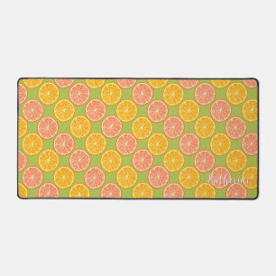 Orange Green Desk Mat