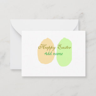 Orange green egg happy easter add name message sim card