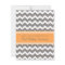 Orange Grey Chevron 1st Anniversary Invitation