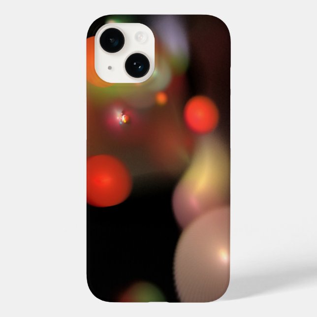 ORANGE GREY QUANTUM BUBBLES Abstract Case-Mate iPhone Case (Back)